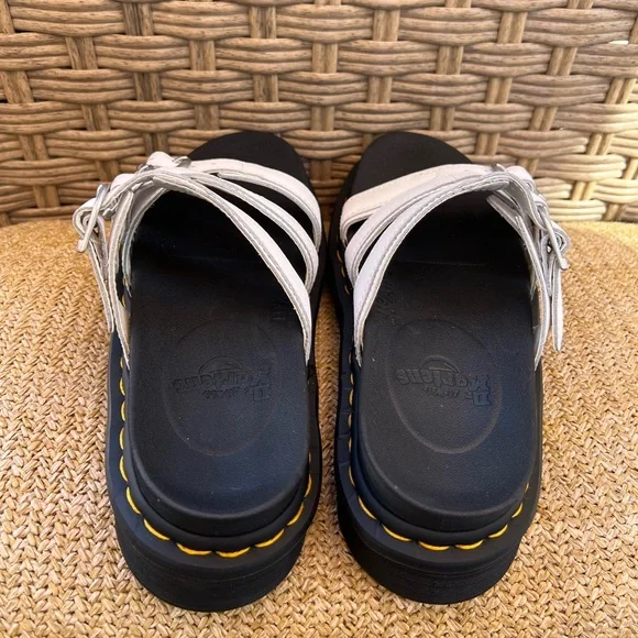 Dr. Martens White and Black Sandals - Picture 4 of 9